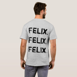 Camiseta T-shirt preto órfão das citações de Felix