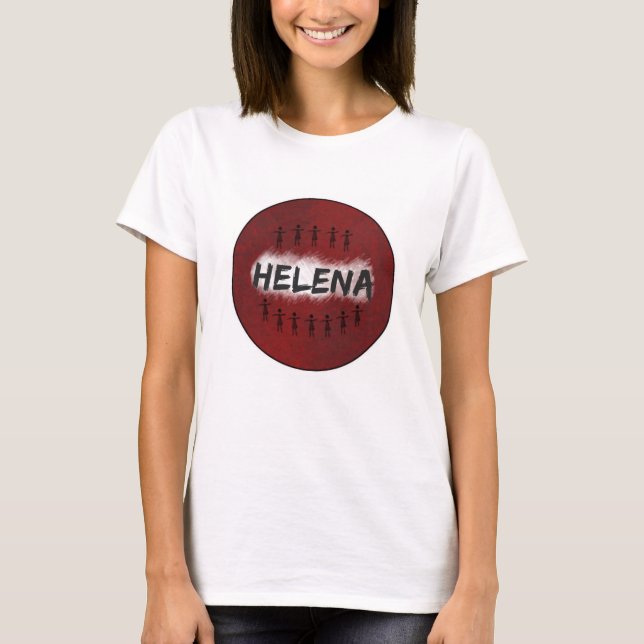 Camiseta T-shirt preto órfão - Helena (Frente)