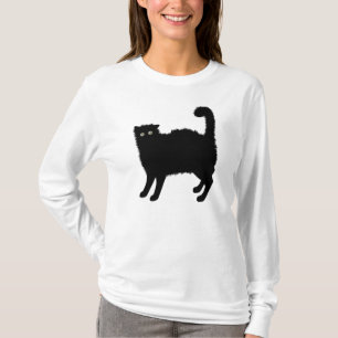 Camiseta T-Shirt Preto para Gatos