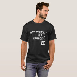 Camiseta T-shirt preto V3 da emoção dos homens do LEV