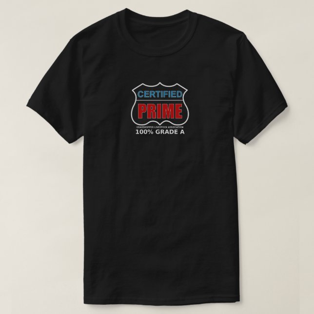 Camiseta T-shirt principal certificado (Frente do Design)