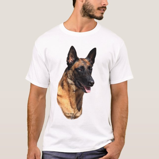 Camiseta T-shirt principal de Malinois do belga (Frente)