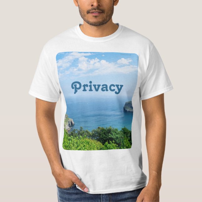 Camiseta T-shirt — Privacy (Frente)