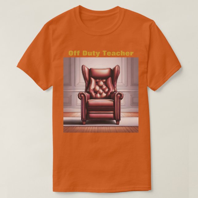 Camiseta T-Shirt Professora de Serviço Masculina (Frente do Design)