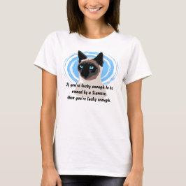 Camiseta T-Shirt Proprietário de Sortudos Siameses