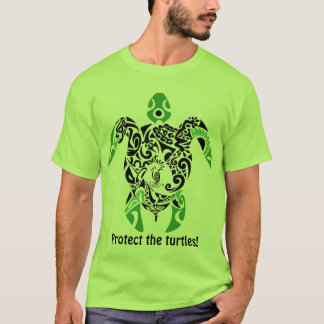 Camiseta T-shirt Protect the turtles! Cagou Style