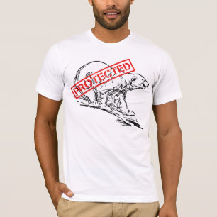 Camiseta T-shirt protegido do urso polar