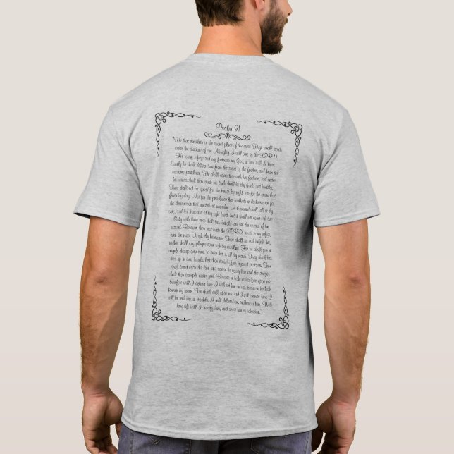 Camiseta T-shirt Psalm 91 (Verso)