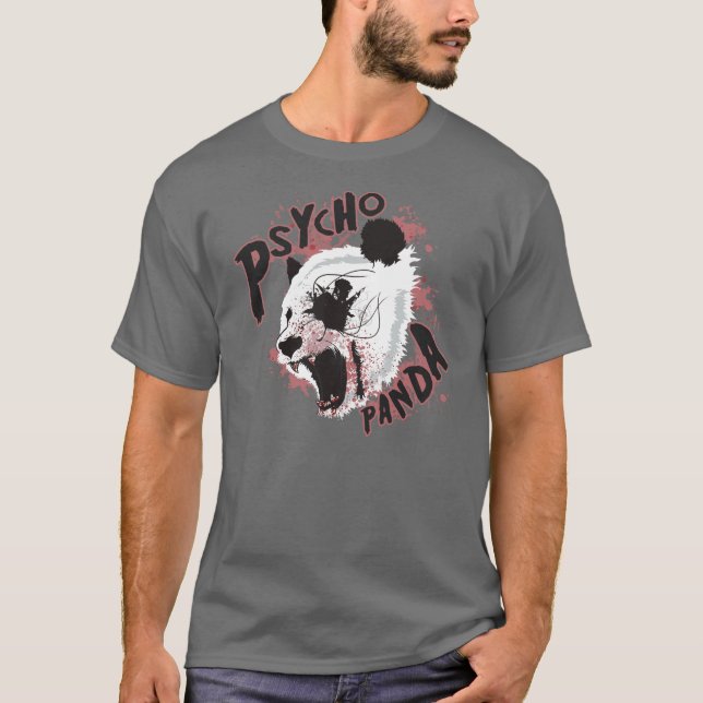 Camiseta T-shirt psicótico da panda (Frente)