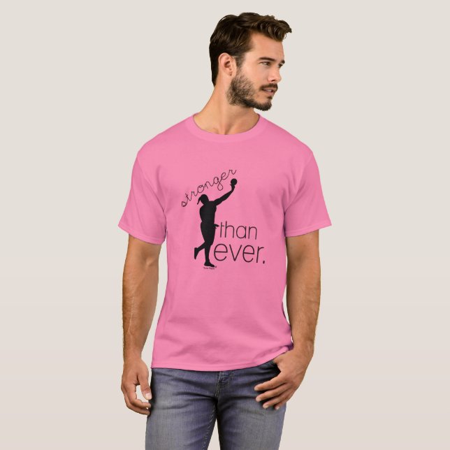 Camiseta T-shirt psto tiro do atirador do atletismo (Frente Completa)