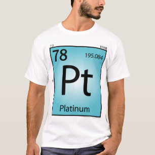 Camiseta T-shirt (Pt) do elemento da platina - parte