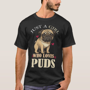 Camiseta T-Shirt Pug Love Girl