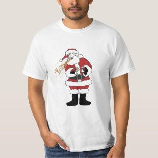 Camiseta T-shirt Puking do papai noel