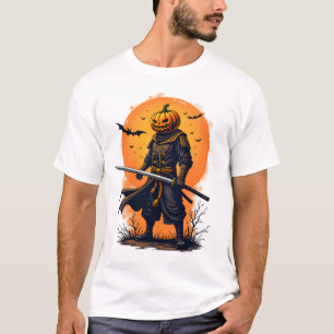 Camiseta T-Shirt Pumpkin Samurai � Guerreiro do Halloween