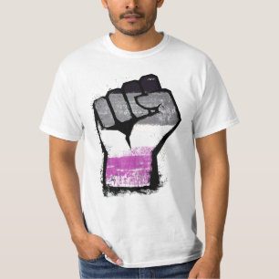 Camiseta T-Shirt Punho de Orgulho Asexual