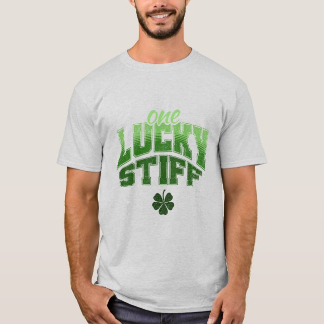Camiseta T-Shirt Punny Irish Shamrock Dia de São Patrício (Frente)