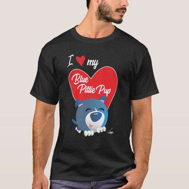 Camiseta T-Shirt Pup Azul (Frente)