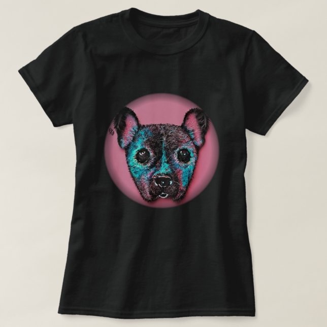 Camiseta T-Shirt Puppy Pintado (Frente do Design)