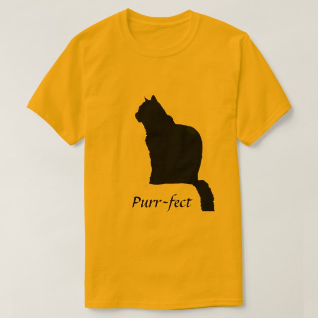 Camiseta T-Shirt - Purr-fect (Frente do Design)