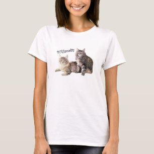 Camiseta T-shirt PURRsonality das senhoras dos gatos