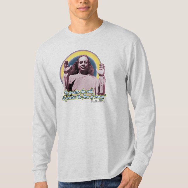 Camiseta T-shirt PY02 dos homens de Yogananda (Frente)