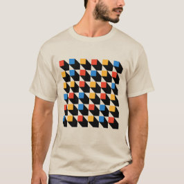 Camiseta T-Shirt Quadrado Colorido