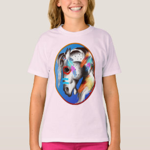 Camiseta T-shirt quadro pônei pintado