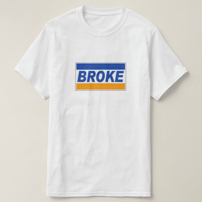 Camiseta T-Shirt quebrado (Frente do Design)