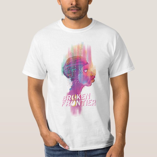 Camiseta T-shirt quebrado da antologia da fronteira (Frente)