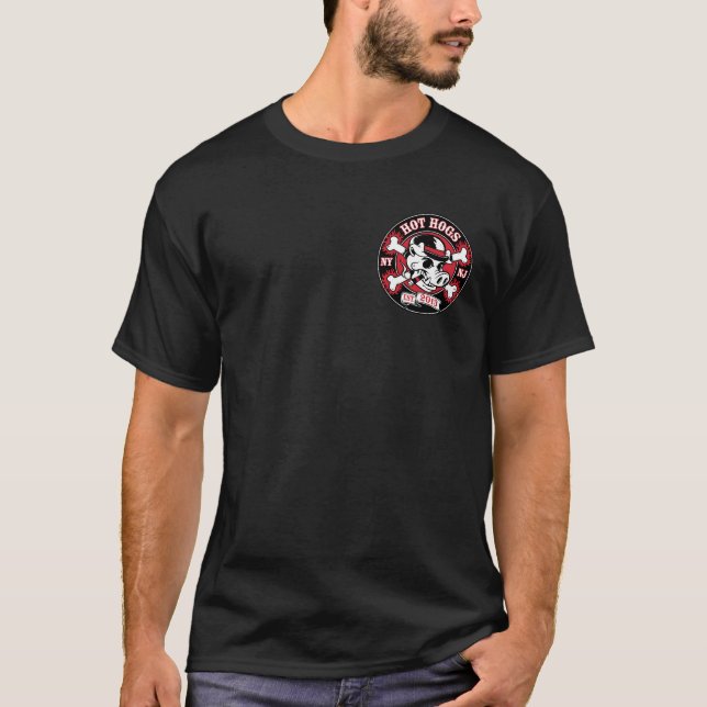 Camiseta T-shirt quente dos homens de Hogs™ (Frente)