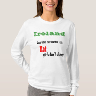 Camiseta T-shirt quentes das meninas de Ireland