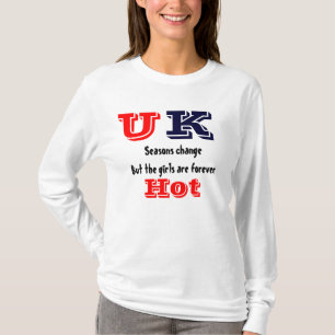 Camiseta T-shirt quentes das meninas de Reino Unido