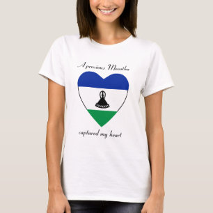 Camiseta T-Shirt Querida Bandeira do Lesoto