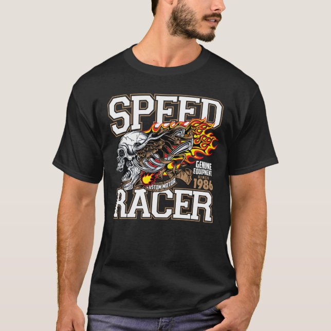 Camiseta T-Shirt RACER DE VELOCIDADE (Frente)