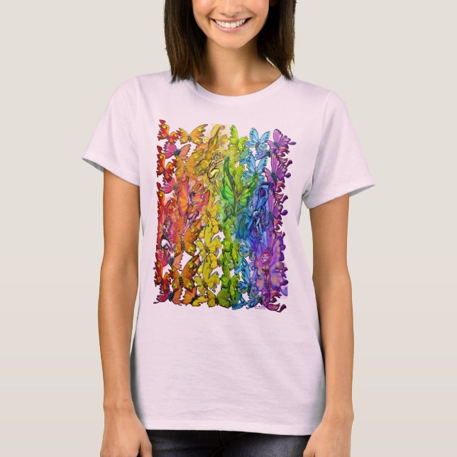 Camiseta T-Shirt Rainbow Faeries (Frente)