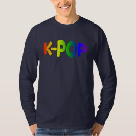 Camiseta T-Shirt Rainbow K-Pop Long Sleeve