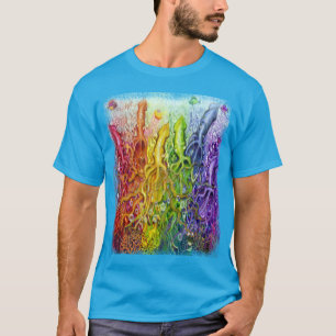 Camiseta T-Shirt Rainbow Squids Interwoven