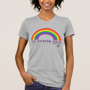 Camiseta T-Shirt Rainbow Truth, Cinza feminina