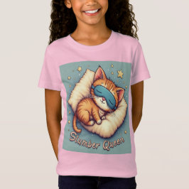 Camiseta T-Shirt Rainha para Meninas - Doce e Cozinha