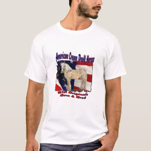 Camiseta T-shirt rasgado do creme da bandeira