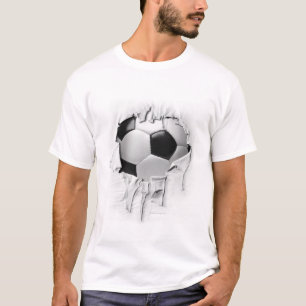 Camiseta T-shirt rasgado do futebol