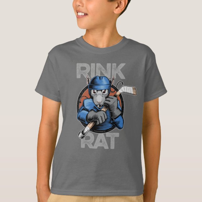 Camiseta T-Shirt Rat Rink de Hockey (Frente)