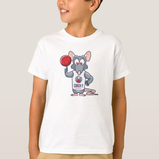 Camiseta T-Shirt Rato De Gato De Basquete P - Branco