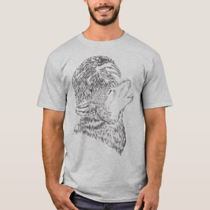 Camiseta T-Shirt Raven e Wolf