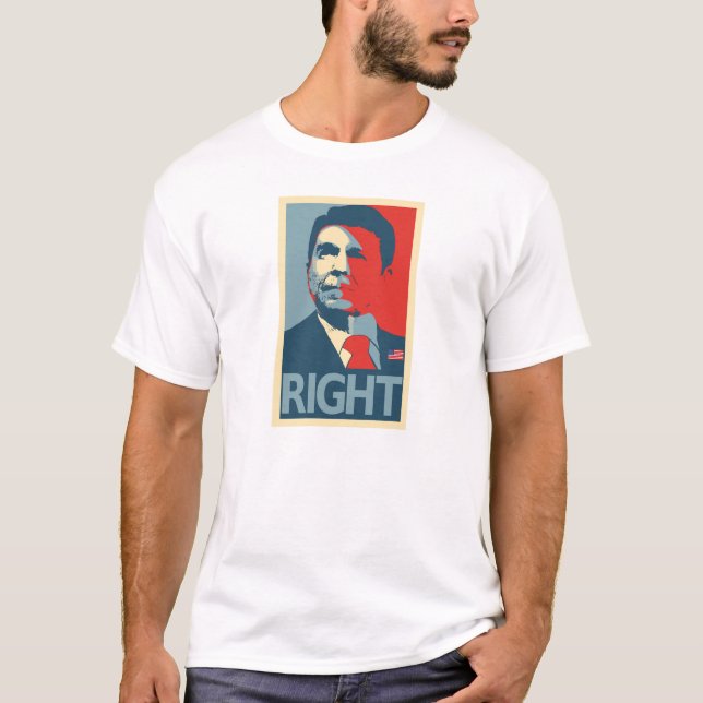 Camiseta T-shirt: Reagan era direito (Frente)