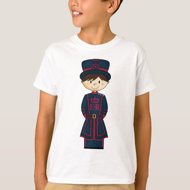 Camiseta T-shirt real da guarda do Beefeater (Frente)
