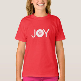 Camiseta T-Shirt Red Christmas Joy Kids