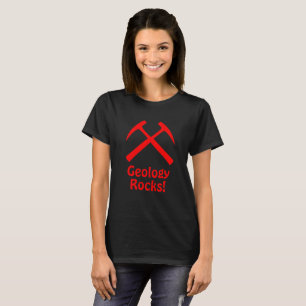Camiseta T-Shirt Red Crossed Rock Hammers w/ Text