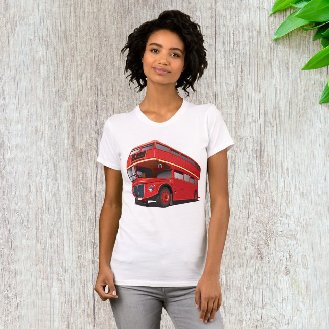 Camiseta T-Shirt Red Double Decker Bus (Criador carregado)
