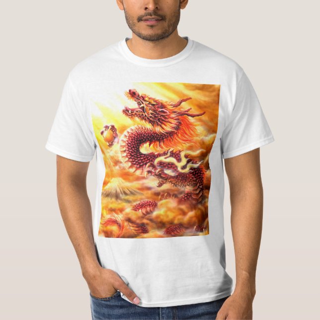 Camiseta T-shirt Red Dragon (Frente)